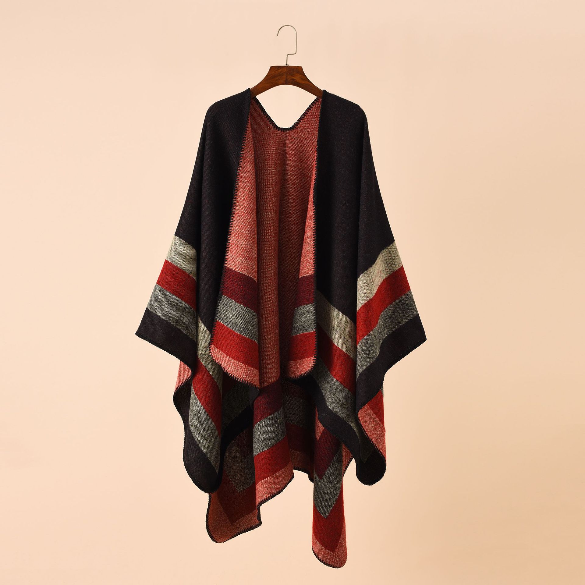 Shawl Wrap Winter - 2024 nova moda inverno quente xadrez
