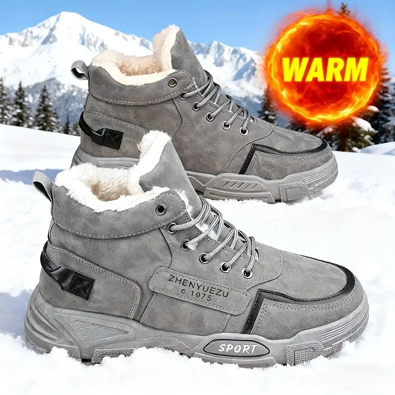Waterproof Winter Boot - Botas de Neve Masculinas de Cano