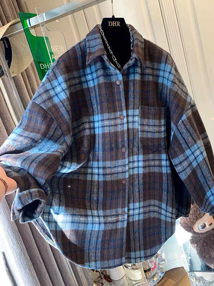 Flannel Shirt Lined - Camisa de Flanela Xadrez Plus Size