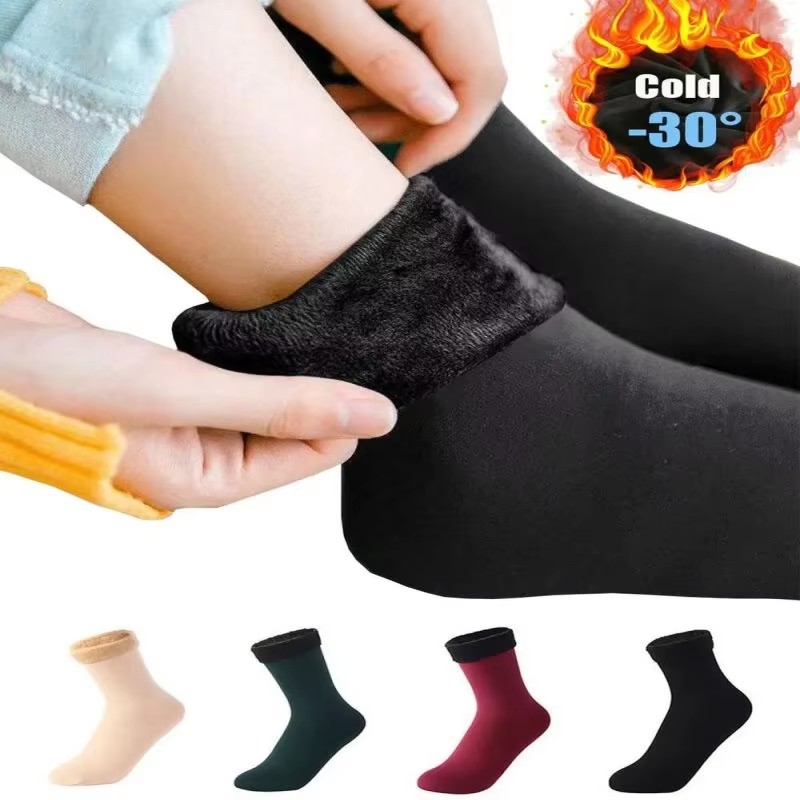Thermal Sock Wool - 1/2/3 pares homens mulheres inverno engrossar