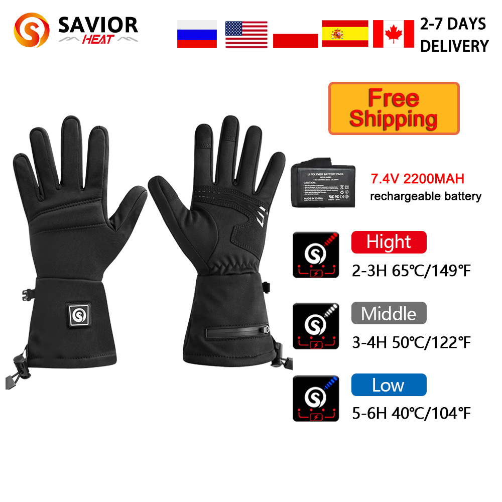 Touch Screen Gloves - Snow Deer S18 Inverno Luvas Aquecidas