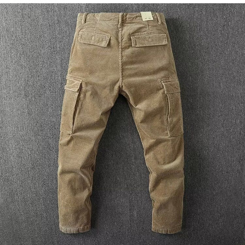 Corduroy Pant Warm - Primavera e outono nova moda cor