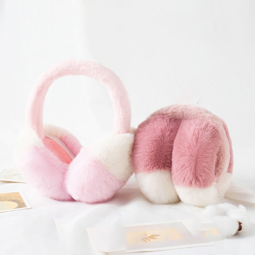 Earmuffs Foldable - Moda pele do falso orelha muffs