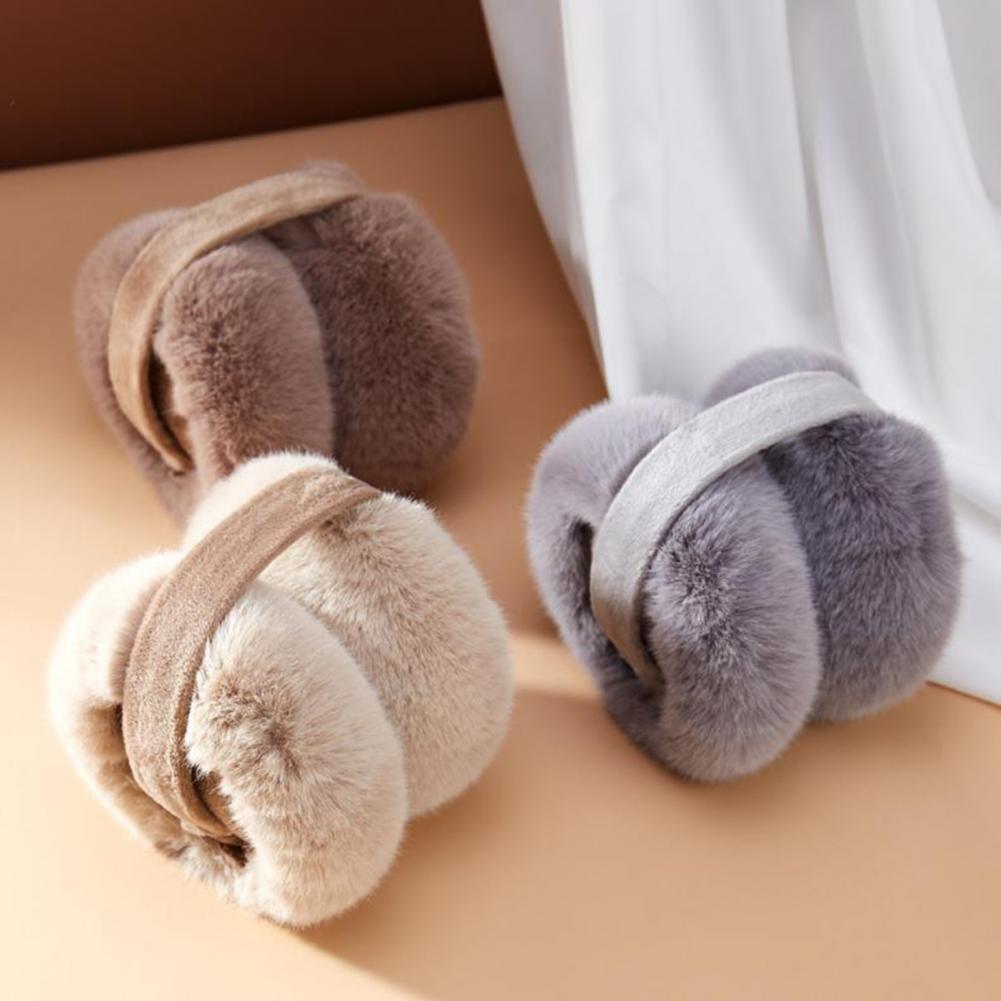 Earmuffs Foldable - Mulheres inverno earmuffs orelha de pelúcia