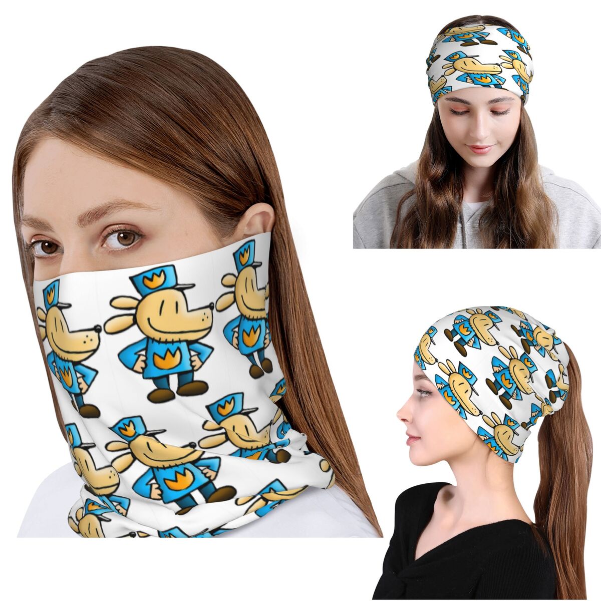 Knit Beanie Hat Warm - Cachecol Multifuncional Unissex Adulto de Inverno