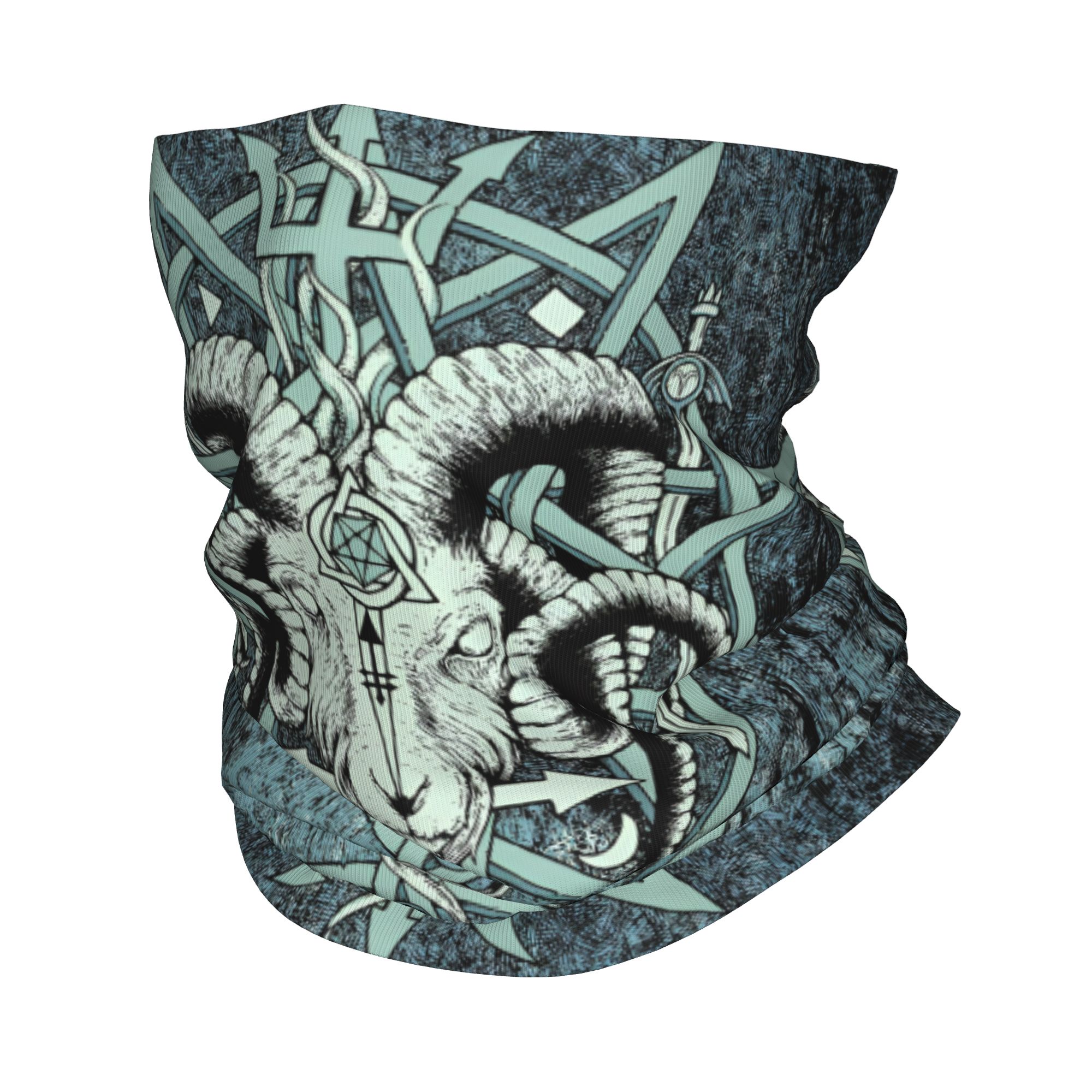 Neck Gaiter Fleece - Personalizado o cabra sabbatica baphomet satânico