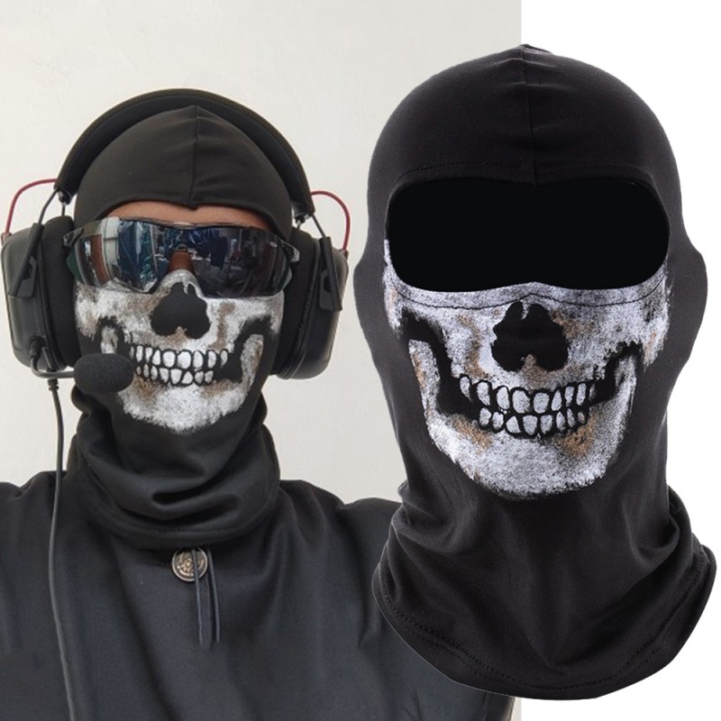 Balaclava Ski Mask - Jogo COD-Windproof Cosplay Balaclava, Crânio Fantasma,