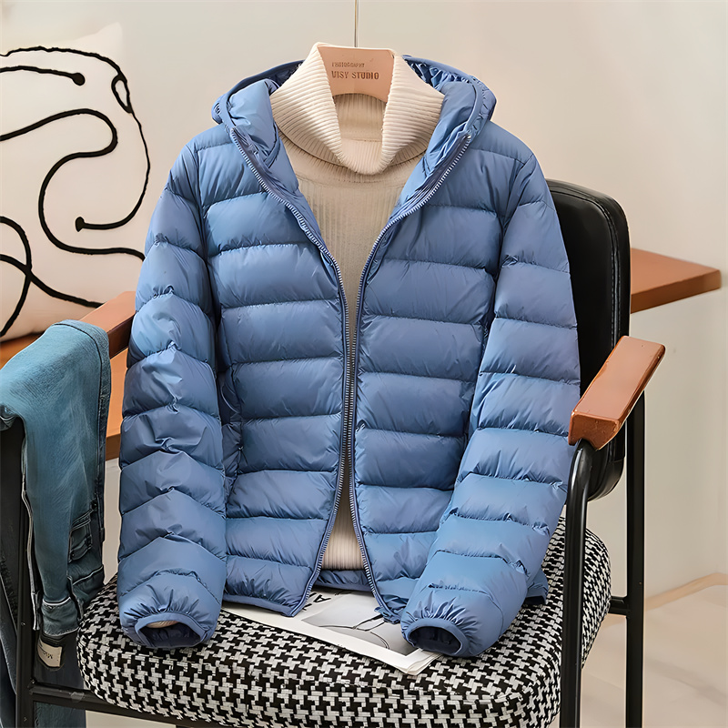 Down Jacket Packable - Plus size feminino com capuz coreano
