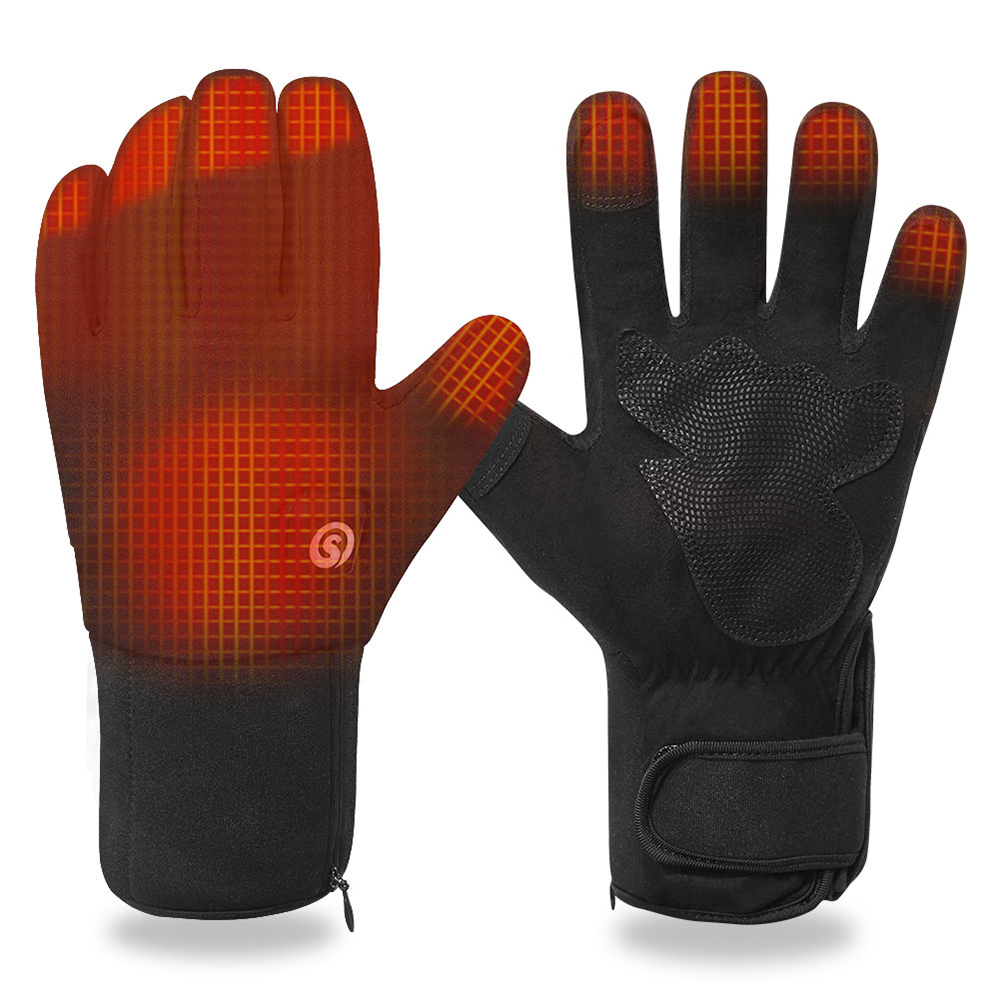 Touch Screen Gloves - Luvas de motocicleta aquecidas elétricas com