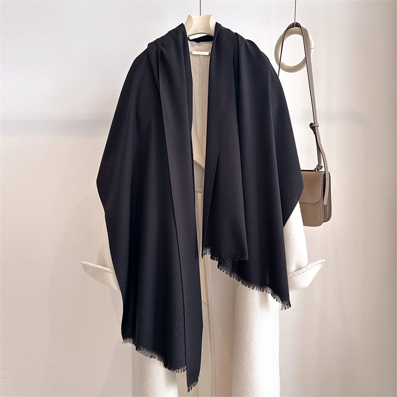 Cashmere Pashmina Wrap - Luxo inverno cachecol de caxemira feminino