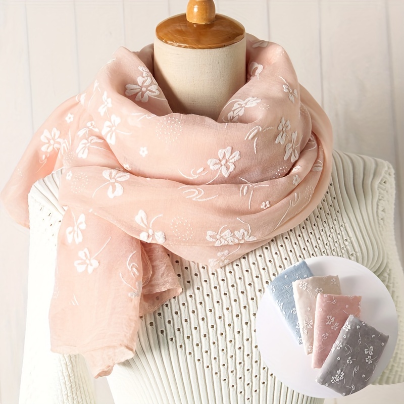 Shawl Wrap Winter - Lenço de seda longo e fino