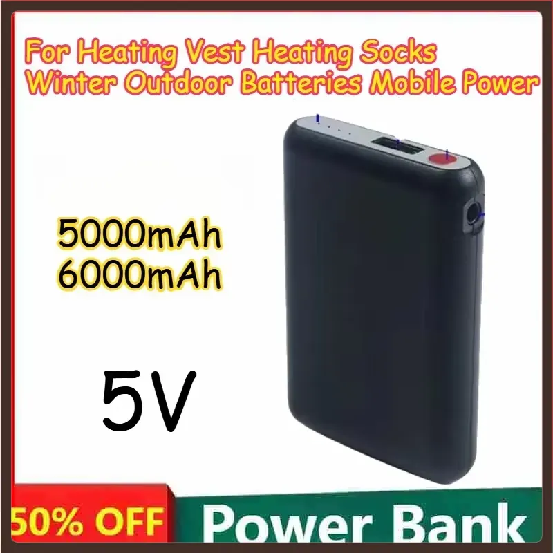 Heated Vest Battery - Baterias Portáteis e Compactas de 5000mAh