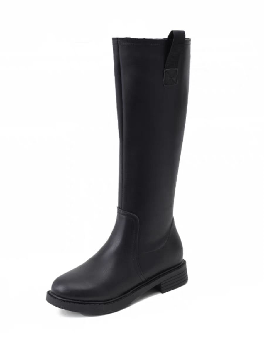 Waterproof Winter Boot - Outono inverno forrado de lã preto