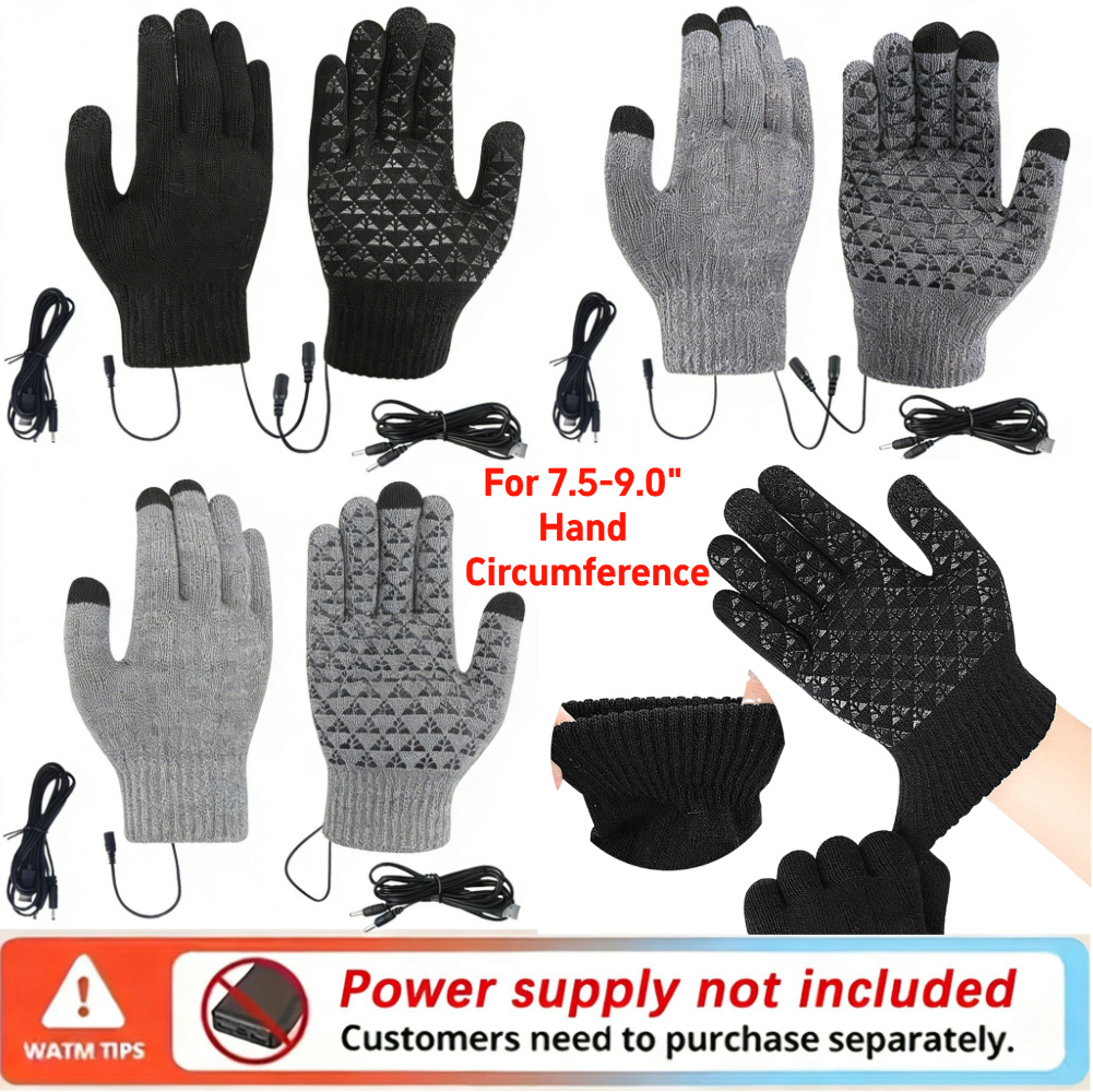Touch Screen Gloves - 5-1 pares usb aquecido luvas de