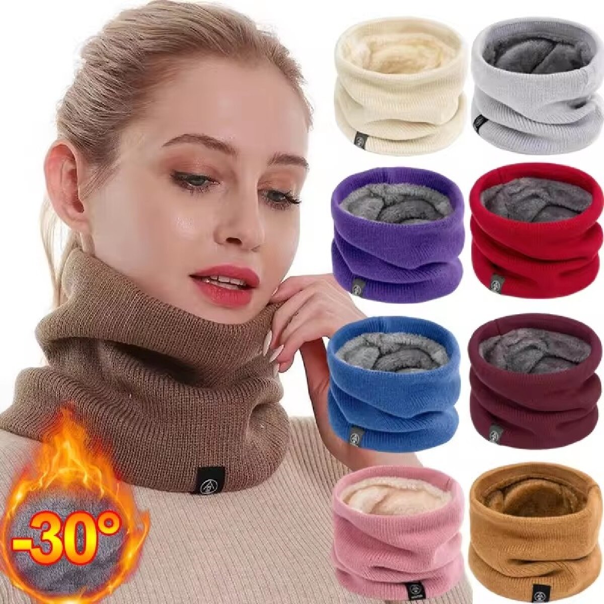 Winter Headband Fleece - Sólido inverno de pelúcia silenciador de