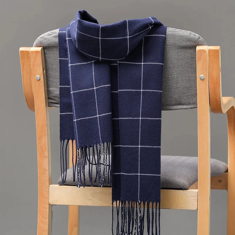 Wool Scarf Men - 2024 novo inverno cachecol masculino manter