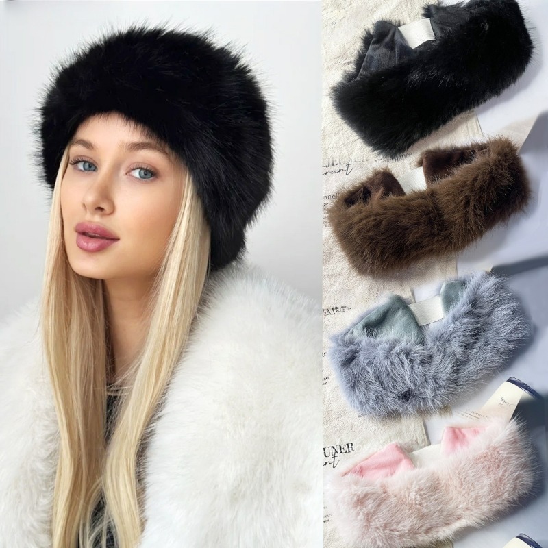 Faixa larga de pele de inverno - Fleece Ear Warmer Band avaliação e preço
