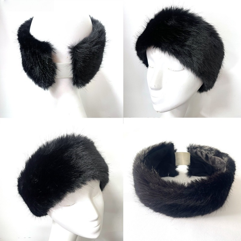 Faixa larga de pele de inverno - Fleece Ear Warmer Band avaliação e preço