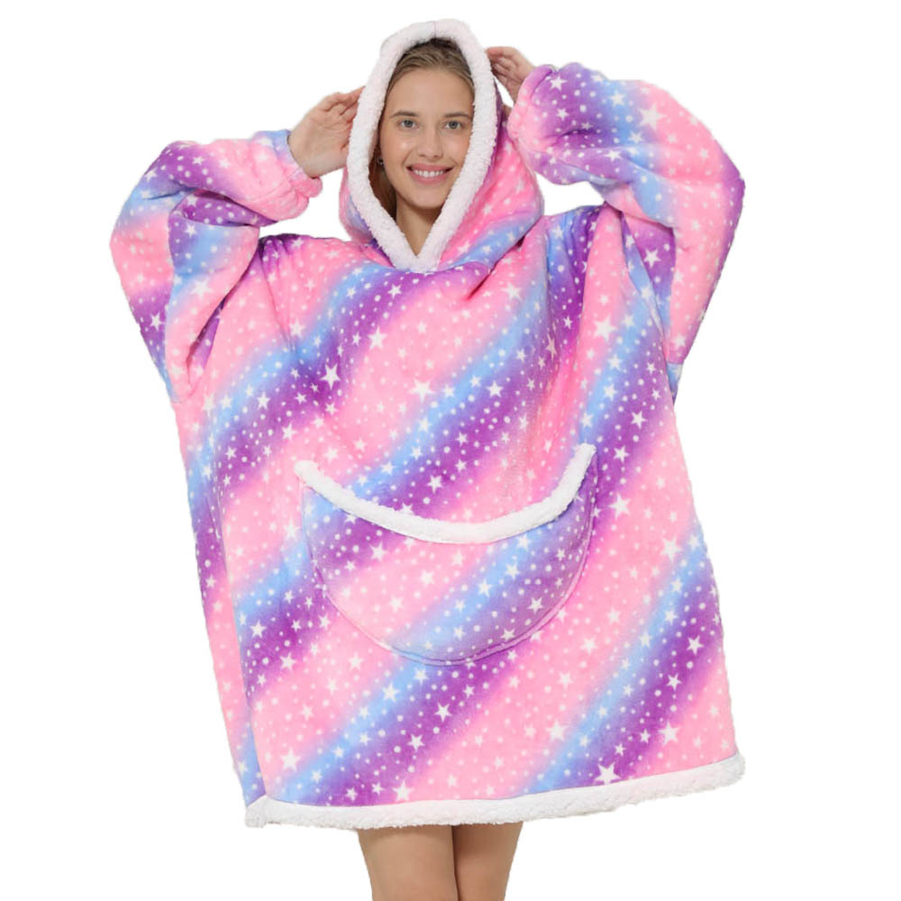 Cobertor de capuz preguiçoso d - Sherpa Hoodie Fleece avaliação e preço
