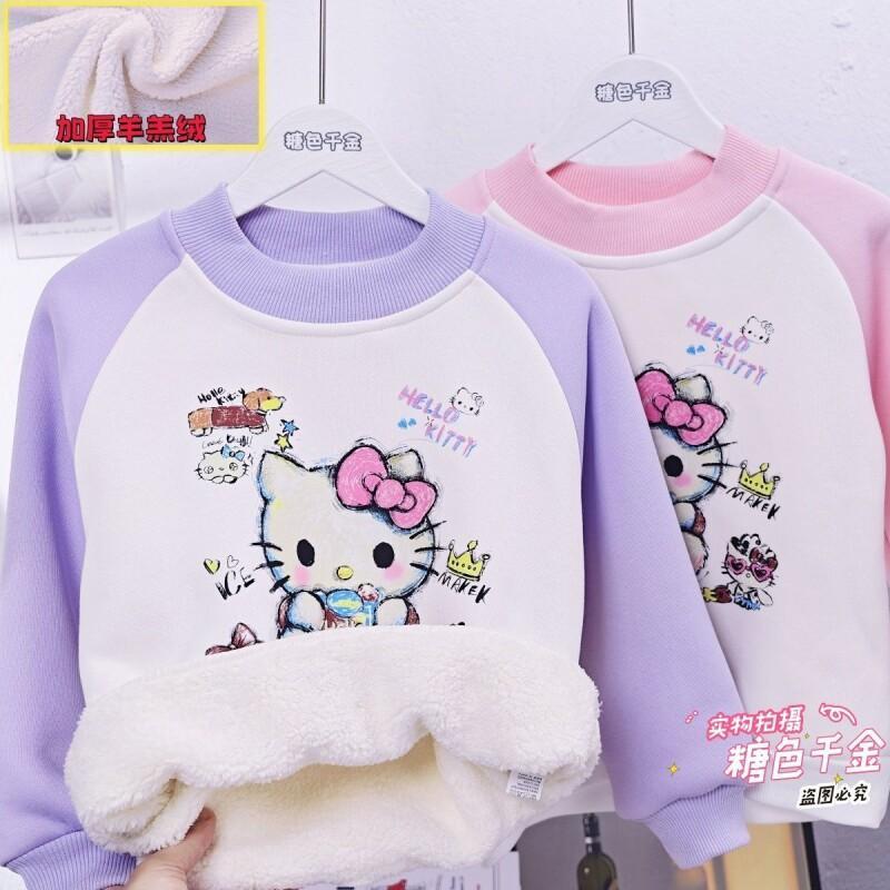 Sanrio hello kitty meninas vel - Sherpa Hoodie Fleece avaliação e preço