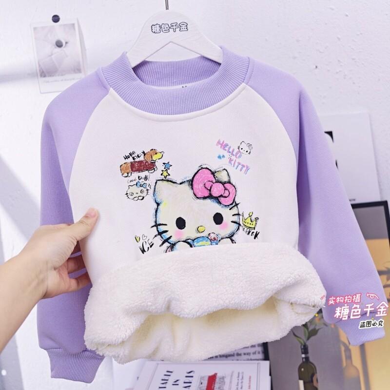 Sanrio hello kitty meninas vel - Sherpa Hoodie Fleece avaliação e preço