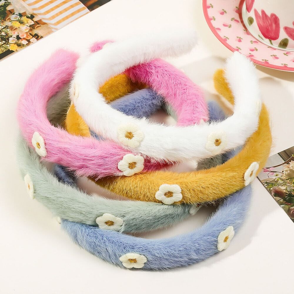 Pelúcia Faux FurHead Hoop, Sof - Winter Headband Fleece avaliação e preço