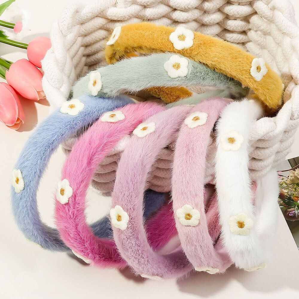 Pelúcia Faux FurHead Hoop, Sof - Winter Headband Fleece avaliação e preço