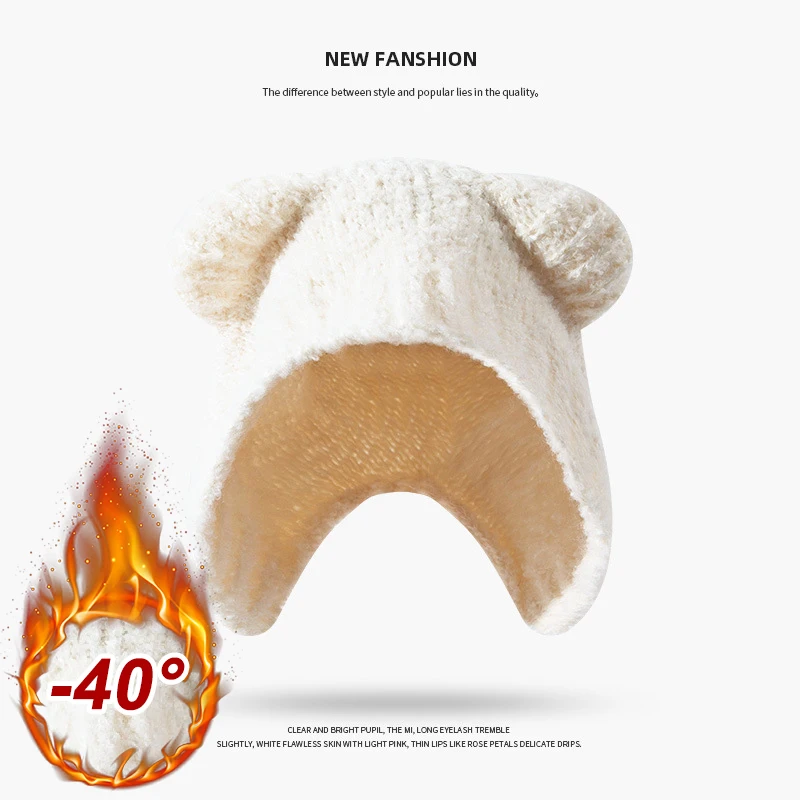 Outono inverno feminino chapéu - Knit Beanie Hat Warm avaliação e preço