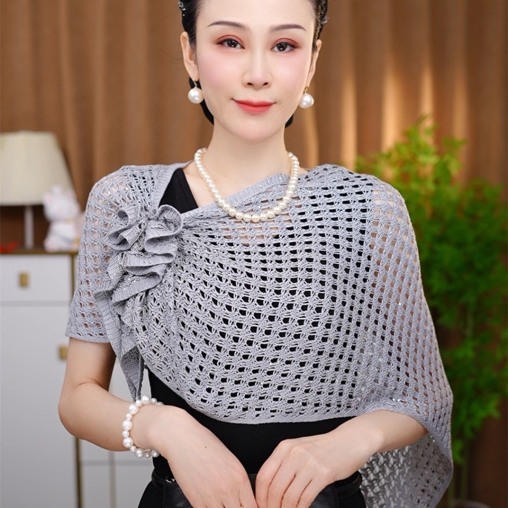 Cardigã com Design Brilhante e - Shawl Wrap Winter avaliação e preço