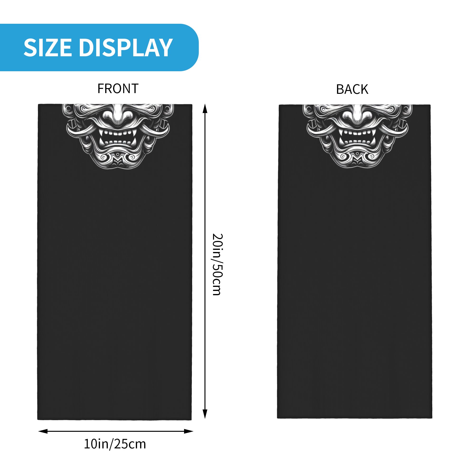 Personalizado samurai oni demô - Neck Gaiter Fleece avaliação e preço