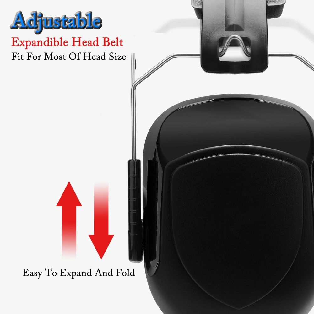 SNR-34dB cabeça ajustável earm - Earmuffs Foldable avaliação e preço