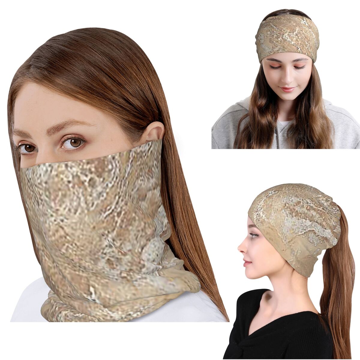 Máscara de Pescoço, Cachecol,  - Knit Beanie Hat Warm avaliação e preço
