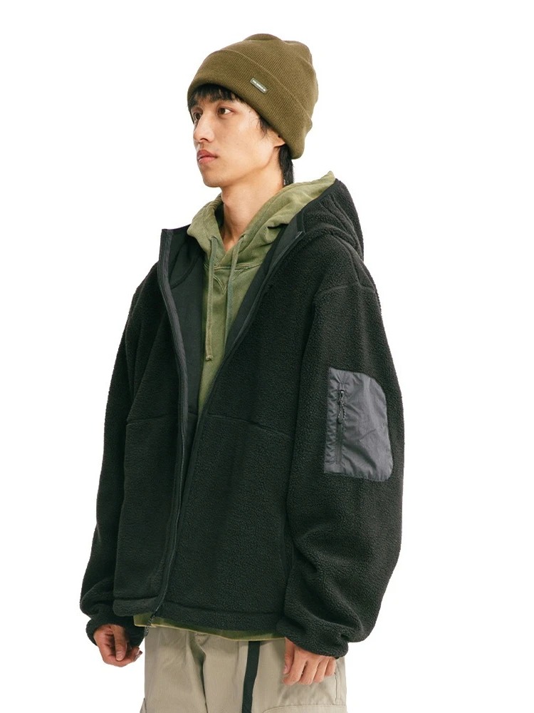 Moletom com capuz masculino ou - Sherpa Hoodie Fleece avaliação e preço