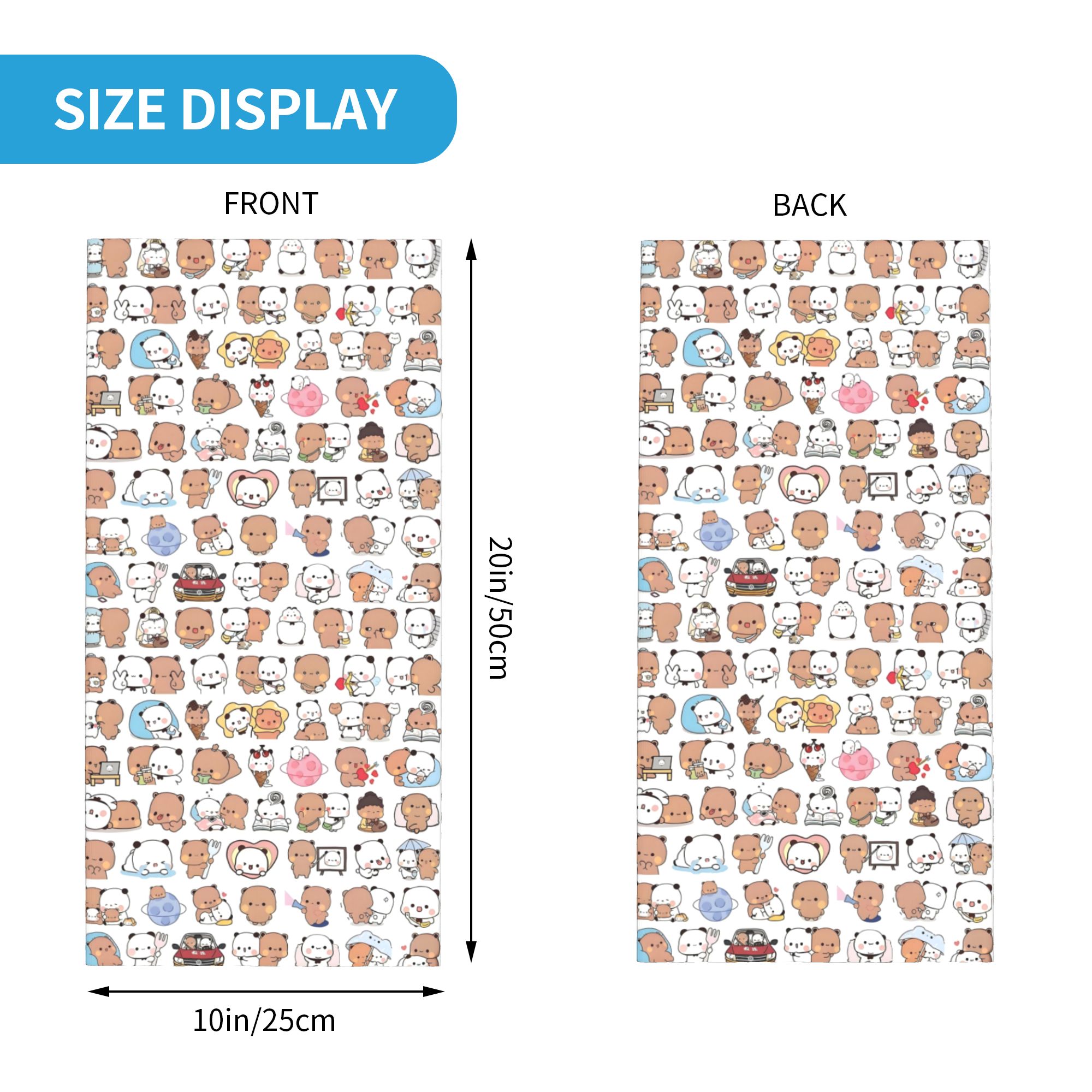 Urso personalizado dos desenho - Neck Gaiter Fleece avaliação e preço