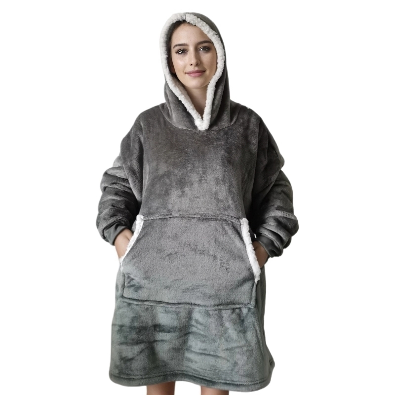 Wearable adulto super macio fl - Sherpa Hoodie Fleece avaliação e preço