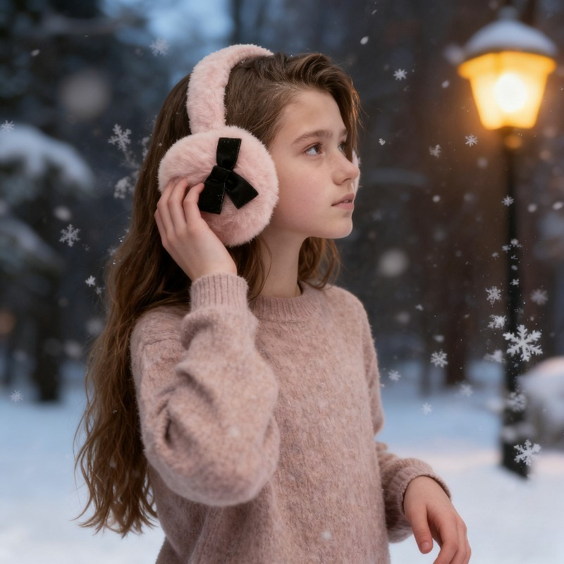 1pc feminino inverno cor sólid - Earmuffs Foldable avaliação e preço