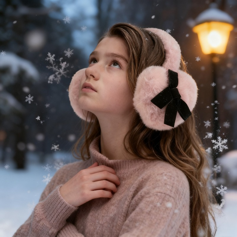 1pc feminino inverno cor sólid - Earmuffs Foldable avaliação e preço