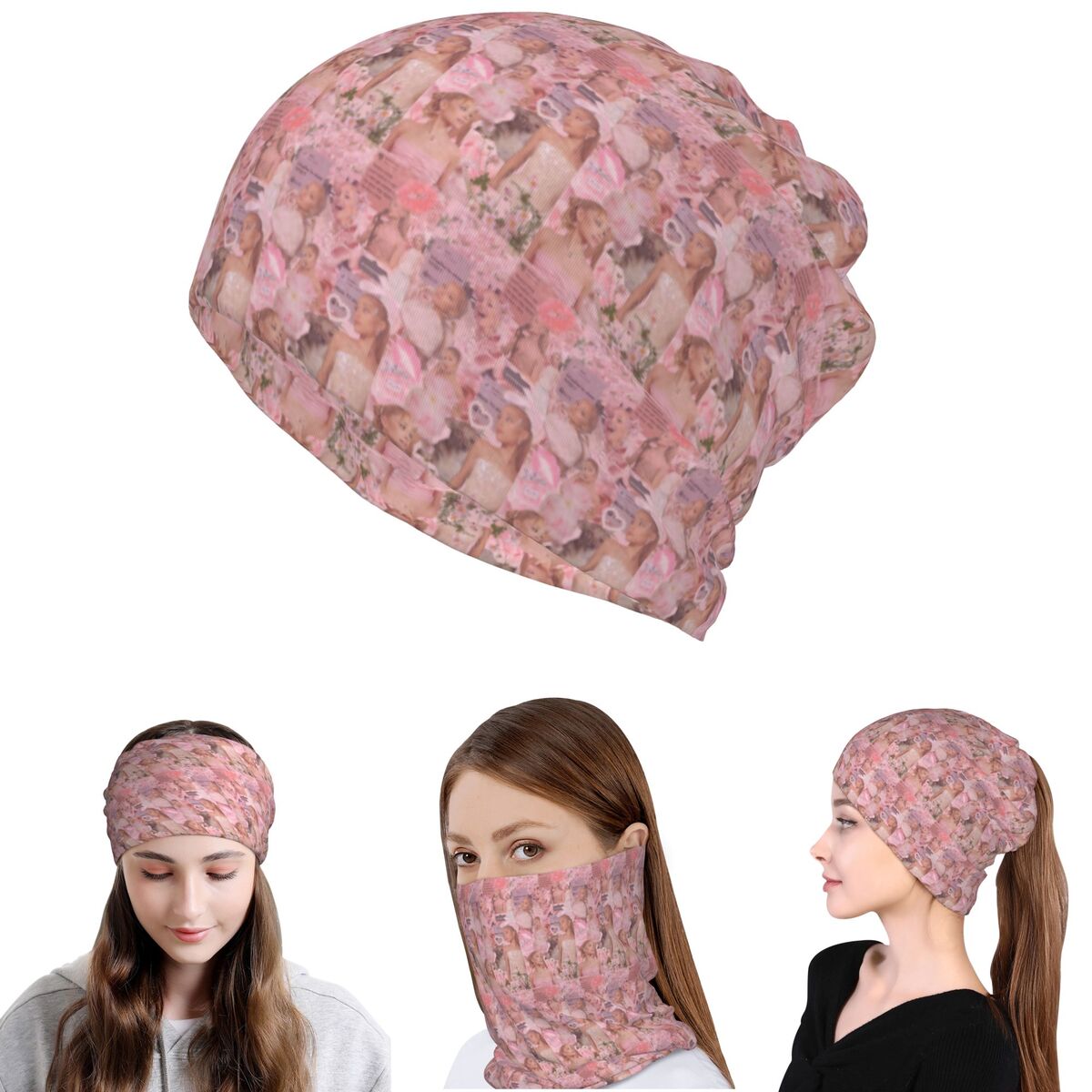 Ariana Grande Singer Bandana L - Knit Beanie Hat Warm avaliação e preço