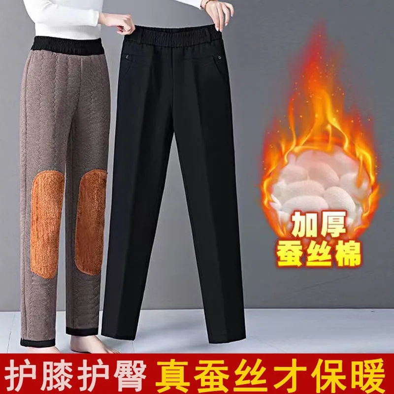 Straight-leg calças femininas  - Corduroy Pant Warm avaliação e preço