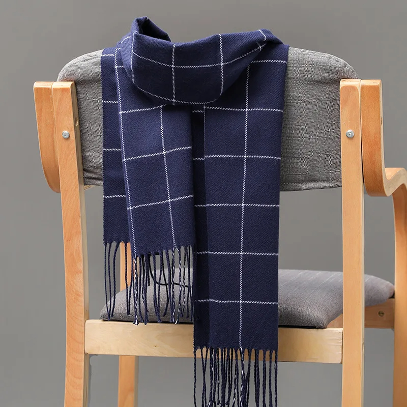 2023 novo inverno cachecol mas - Wool Scarf Men avaliação e preço