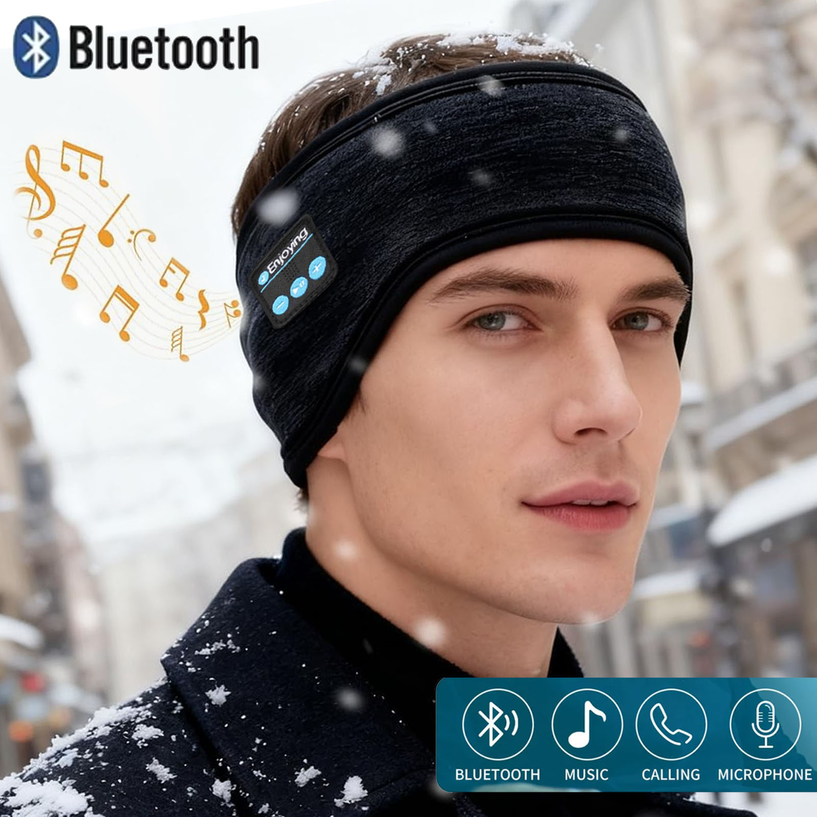 Fones de ouvido sem fio blueto - Winter Headband Fleece avaliação e preço