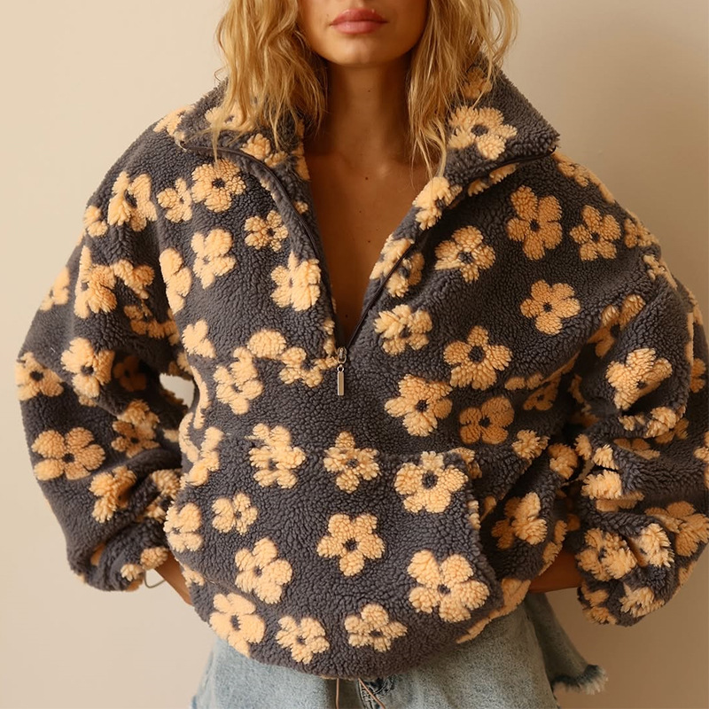 Moletom Feminino Oversized de  - Sherpa Hoodie Fleece avaliação e preço