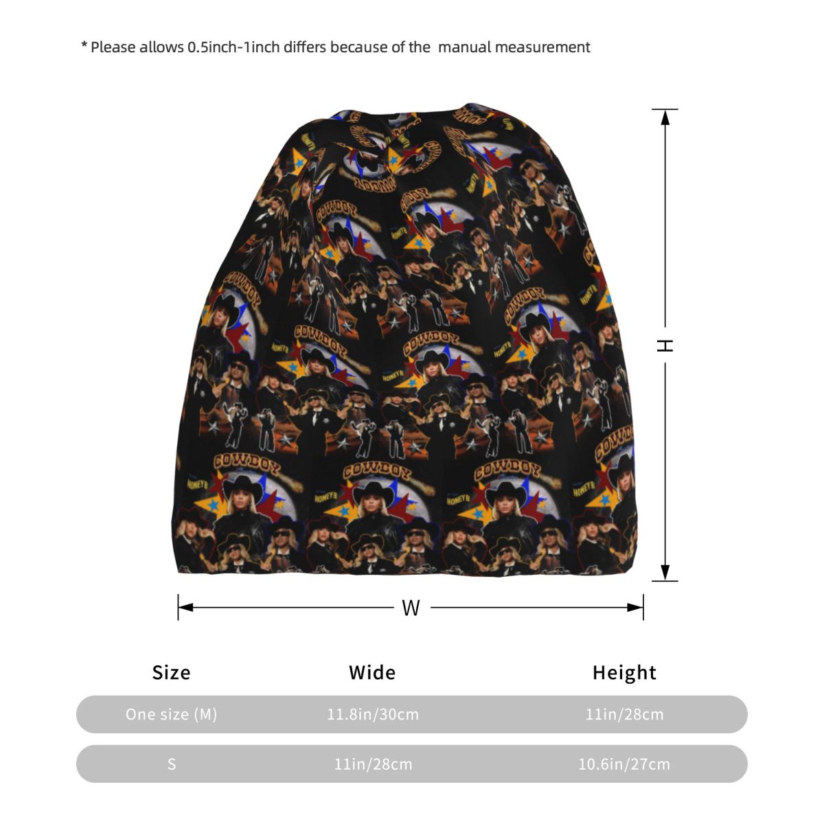 Cowboy Carter Beyonce Novo Álb - Knit Beanie Hat Warm avaliação e preço