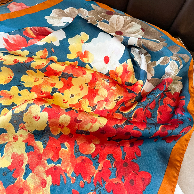 70x70cm lenço de seda quadrado - Shawl Wrap Winter avaliação e preço