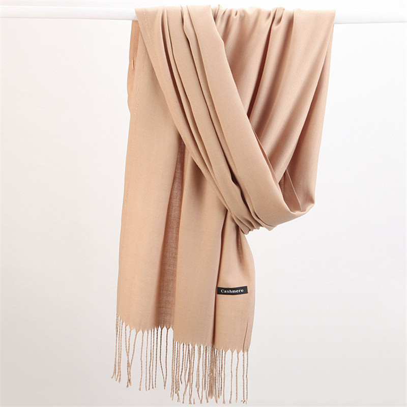 Feminino sólido cachecol cashm - Cashmere Pashmina Wrap avaliação e preço