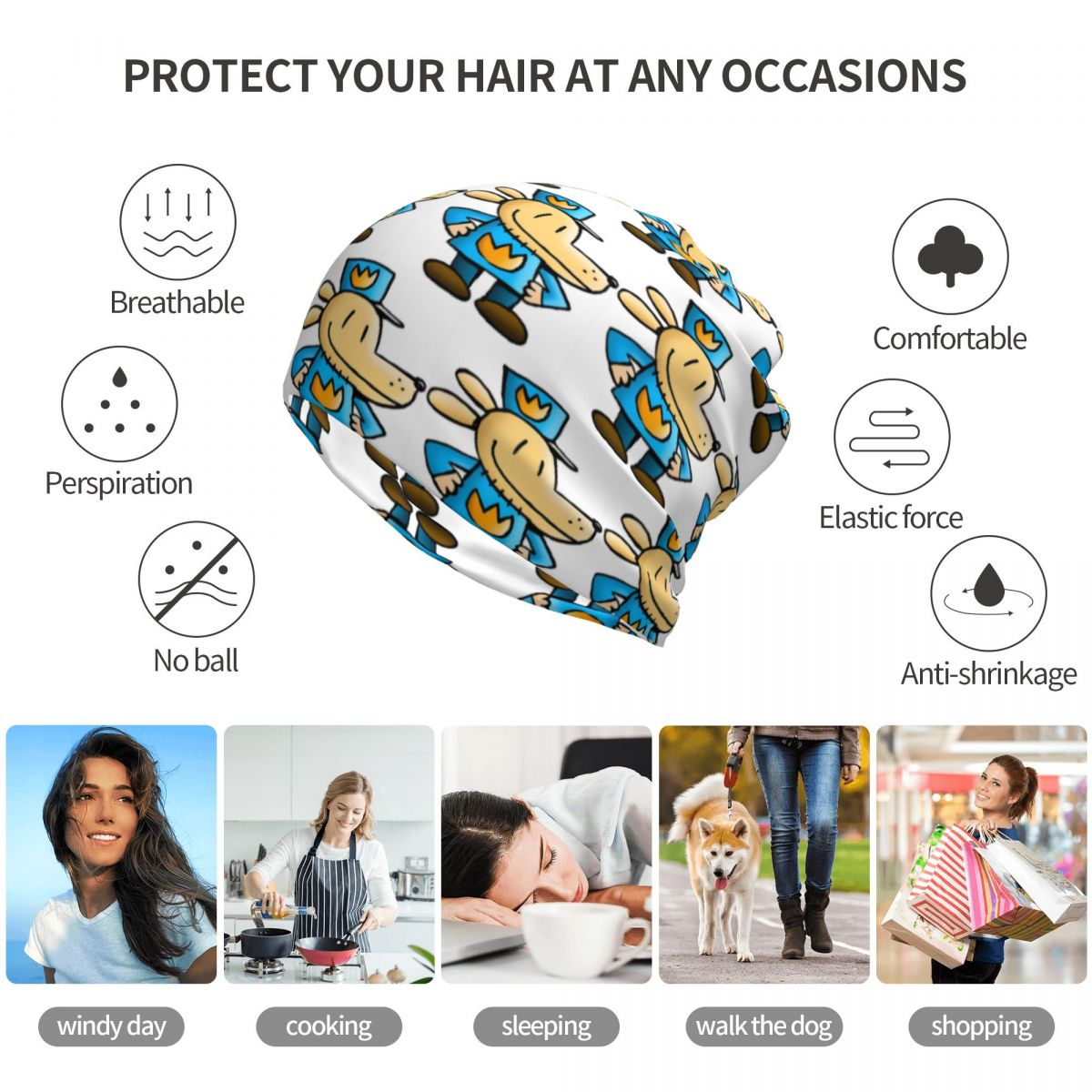 Cachecol Multifuncional Unisse - Knit Beanie Hat Warm avaliação e preço