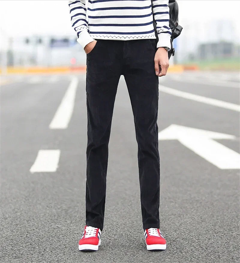 2023 outono inverno masculino  - Corduroy Pant Warm avaliação e preço