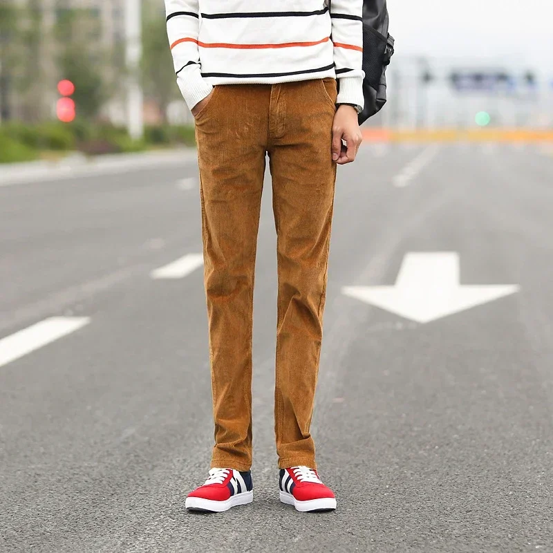 2023 outono inverno masculino  - Corduroy Pant Warm avaliação e preço