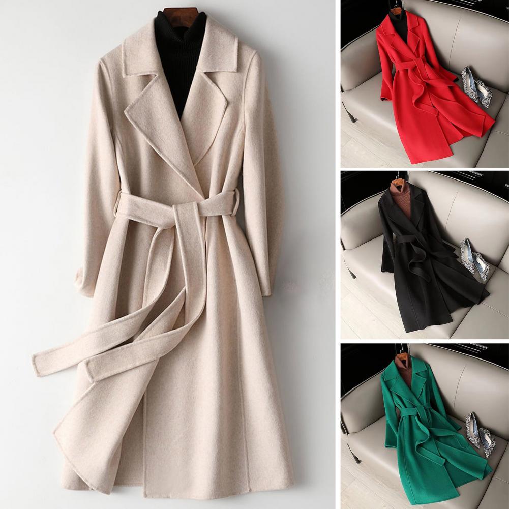 Casaco Feminino de Lã Longo co - Wool Coat Peacoat avaliação e preço
