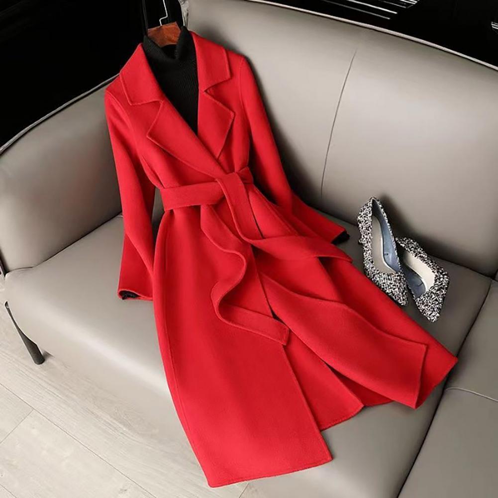 Casaco Feminino de Lã Longo co - Wool Coat Peacoat avaliação e preço